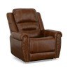 Oscar Leather Power Recliner (Brown)
