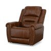 Oscar Leather Power Lift Recliner (Brown)