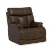 Clive Fabric Power Recliner (Dark Brown)
