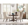 Commonwealth Byron Round Dining Set w/ Higgins Chairs