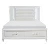 Tamsin Storage Bed w/ LED Lighting (White)