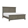 Weaver Panel Bed (Antique Gray)