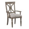 Cardano Arm Chair (Light Brown) (Set of 2)