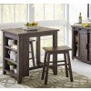 Madison County 3-Piece Counter Height Dinette (Barnwood)