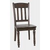 Madison County Slatback Chair (Barnwood) (Set of 2)