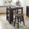 Madison County 3-Piece Counter Height Dinette (Vintage Black)