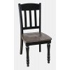 Madison County Slatback Chair (Vintage Black and Barnwood) (Set of 2)