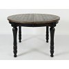 Madison County Round to Oval Dining Table (Vintage Black)
