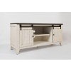 Madison Country 60 Inch Barn Door Media Console (Vintage White)