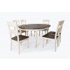 Madison County Round to Oval Dining Room Set (Vintage White)