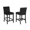Lennon 5-Piece Black Counter Height Dining Set