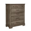 Cool Rustic Drawer Chest (Stone Grey)
