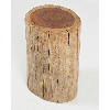 Global Archive Hardwood Stump Accent Table