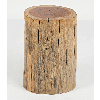 Global Archive Hardwood Stump Accent Table