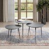 Reeves 3-Piece Nesting Table Set (Black)