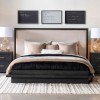 Westwood Upholstered Bed (Charred Oak)