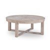 Westwood Round Cocktail Table (Weathered Oak)
