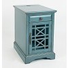 Craftsman Power Chairside Table (Antique Blue)