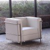Cour Italian Leather Chair (White)