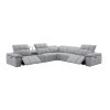 Beaumont Power Reclining Sectional in Light Gray