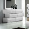 Milan 6 Drawer Dresser (White)