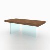 Elm Chestnut Modern Dining Table