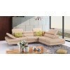 A761 Leather Right Chaise Sectional (Peanut)