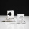 Clarin White and Gray Bookends (Set of 2)