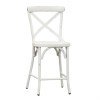 Vintage X Back Counter Height Chair (Antique White) (Set of 2)