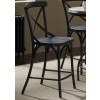 Vintage 24 Inch X Back Counter Chair (Black) (Set of 2)