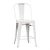 Vintage Bow Back Counter Height Chair (Antique White) (Set of 2)