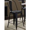Vintage 24 Inch Bow Back Counter Chair (Black) (Set of 2)