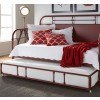 Vintage Metal Daybed w/ Trundle (Red)