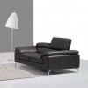 A973 Leather Loveseat (Grey)