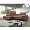 A973B Mini Leather Left Chaise Sectional (Caramel)
