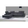 A973 Leather Left Chaise Sectional
