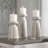 Kyan Ceramic Candleholders (Set of 3)