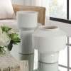 Illumina Abstract White Vases (Set of 2)