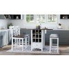 Asbury Park Counter Height Drop Leaf Dining Set w/ Chair Choices (White)