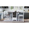 Asbury Park Counter Height Drop Leaf Dining Room Set (White)