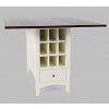Asbury Park Counter Height Drop Leaf Table (White)