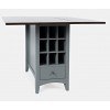 Asbury Park Counter Height Drop Leaf Table (Grey)
