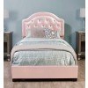 Karley Upholstered Bed (Pink)