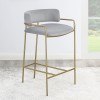 Grey and Gold Counter Height Stool