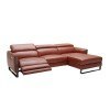 Nina Premium Leather Right Chaise Sectional