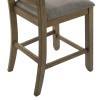 Brook Bay Sandstone Gathering Counter Height Dining Room Set w/ Slat Back Chairs