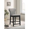 Grey and Black Counter Height Stool (Set of 2)