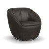 Wade Swivel Chair (Dark Brown)