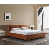 Serene Chestnut Upholstered Bed