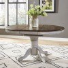 Carolina Crossing Oval Dining Table (Antique White)